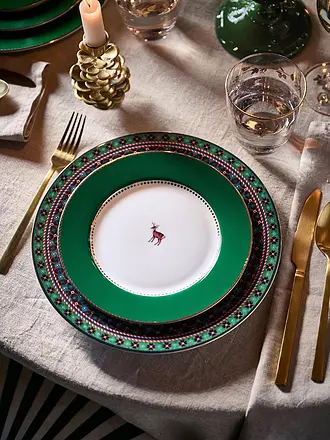 PIP STUDIO | Frühstücksteller 21cm LOVE BIRDS Dark Green | 